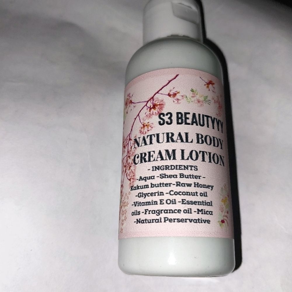Hand crafted Powder Fresh Lavender natural body cream lotion